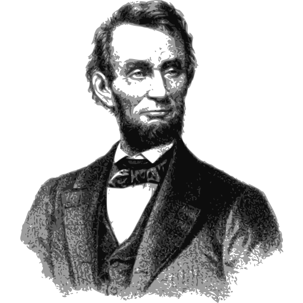 SVG Vector portrait of Abraham Lincoln