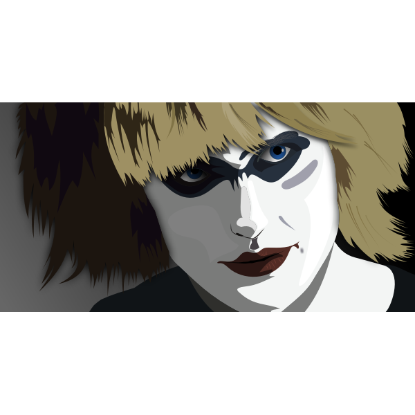 SVG Vector portrait of movie character