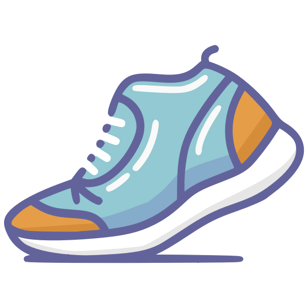 SVG Vector shoe drawing
