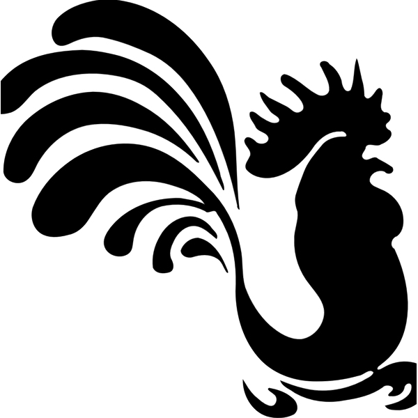 SVG Vector silhouette of a chicken