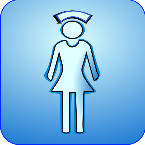 SVG Vector symbol of medical nurse