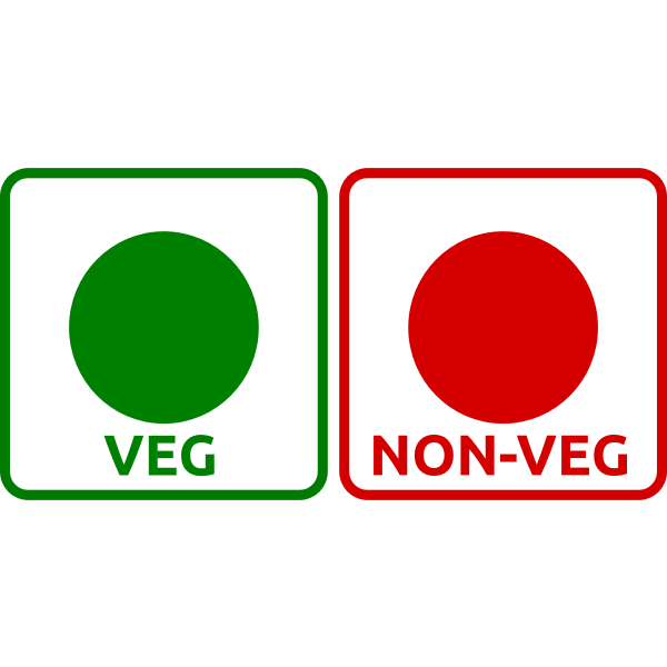 SVG Vegan and non-vegan icon