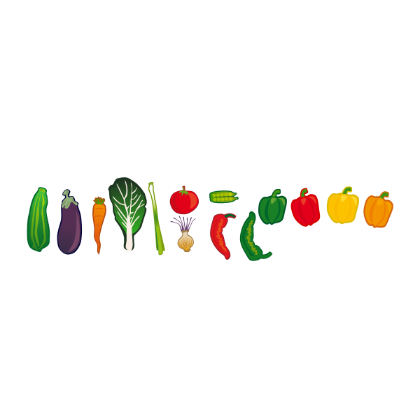 SVG vegetables set