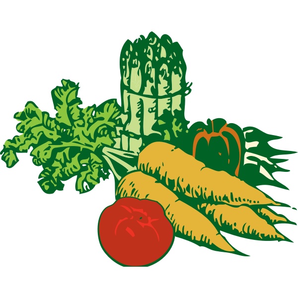 SVG Vegetables vector graphics