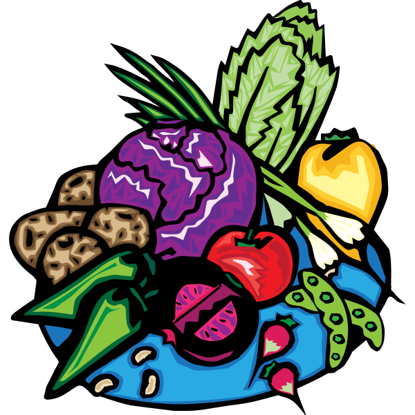 SVG Veggies mix vector clip art
