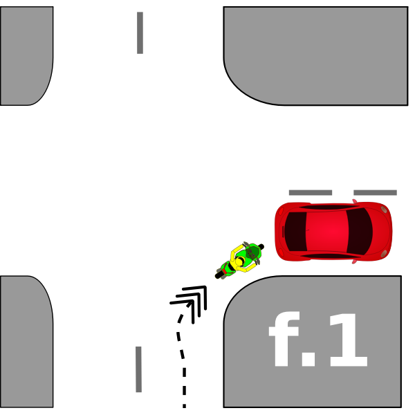 SVG Vehicle street accident