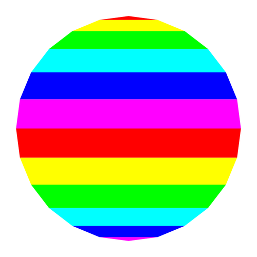 SVG vertical striped 24gon 6 color