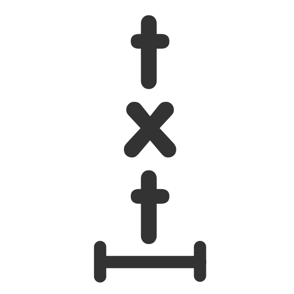 SVG Vertical text icon