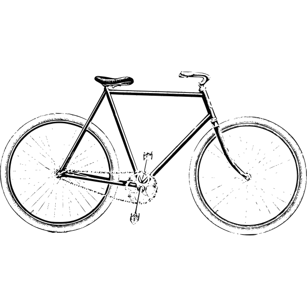 SVG Very old bicycle