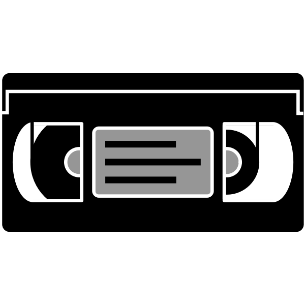 SVG VHS tape vector image