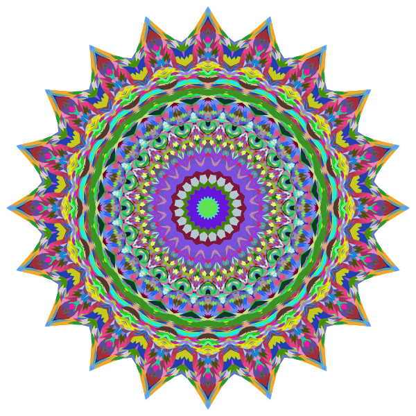 SVG Vibrant Mandala