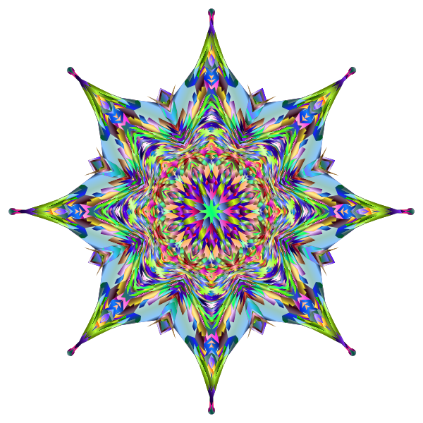SVG Vibrant Mandala 2