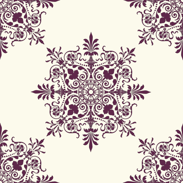 SVG Victorian Background Ornament Vector