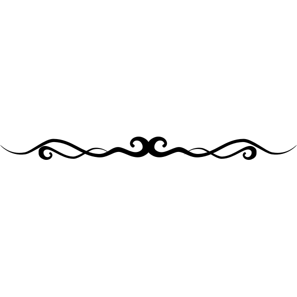 SVG Victorian decorative underlines vector drawing