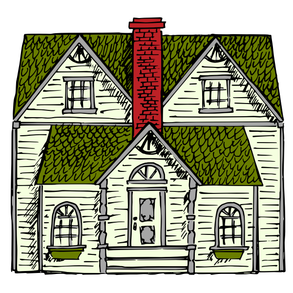 SVG Victorian House vector art