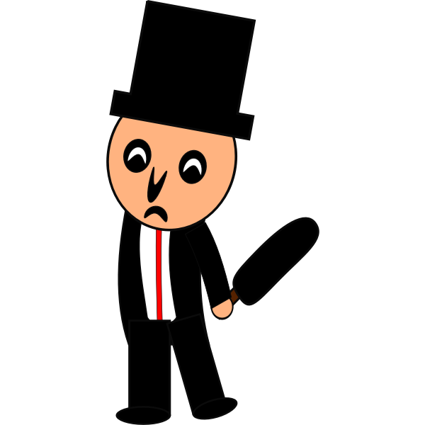 SVG Victorian man