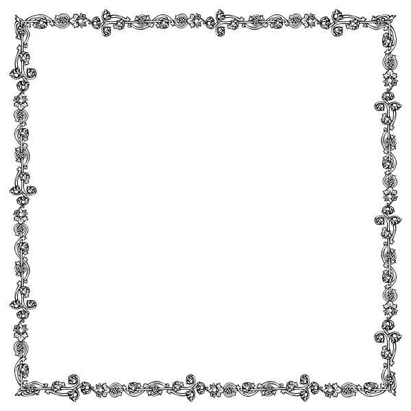 SVG Victorian style frame