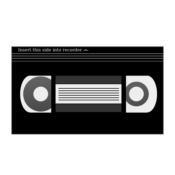 SVG Video cassette