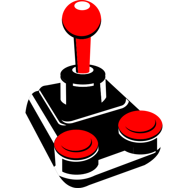 SVG Video game joystick vector drawing