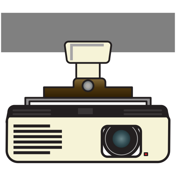 SVG Video projector vector image