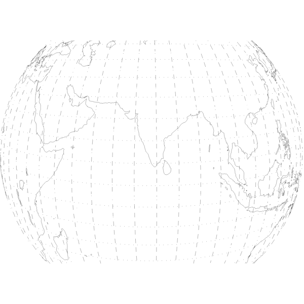 SVG View of India from space vector drawing