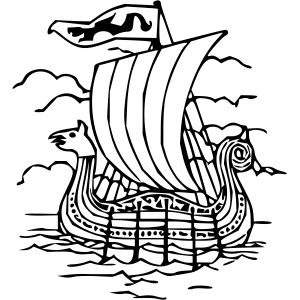 SVG Viking boat