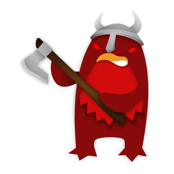 SVG Viking creature