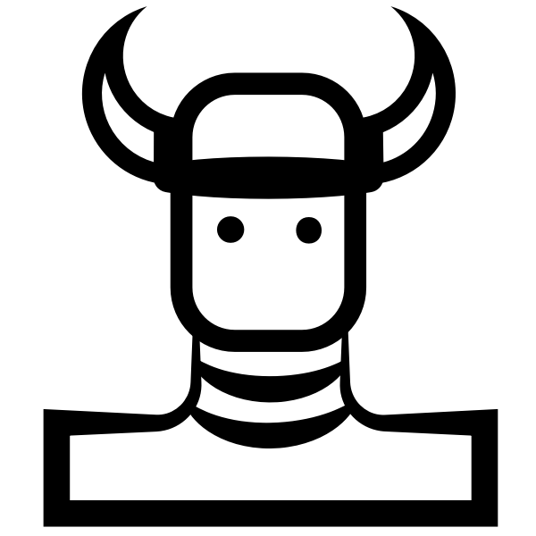 SVG Viking silhouette