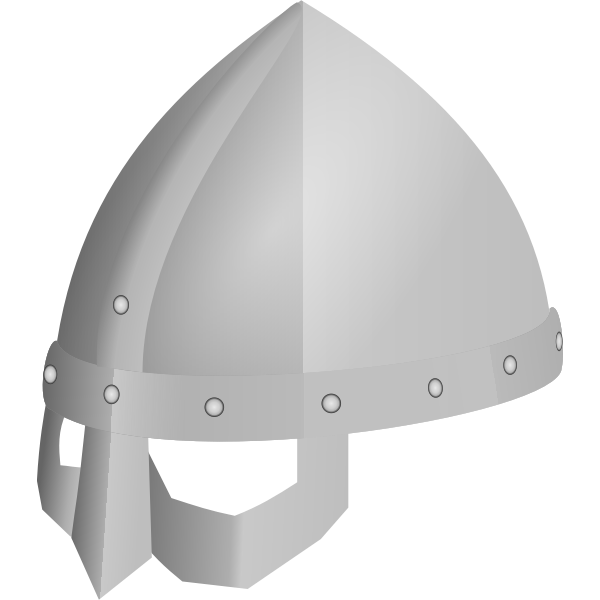 SVG Viking spectacle helmet vector illustration