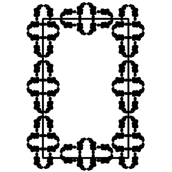 SVG Vinta Victorian-style frame