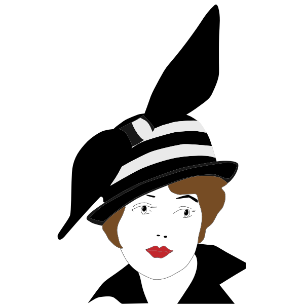 SVG Vintage 1920s woman
