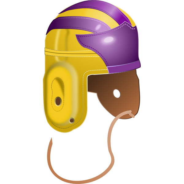 SVG Vintage 1940s college football helmet vector image