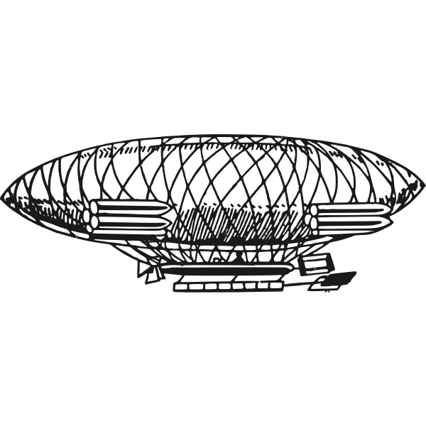 SVG Vintage airship