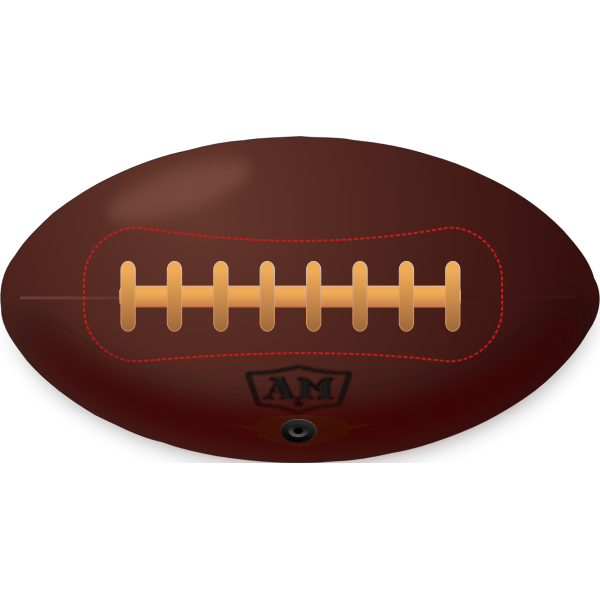 SVG Vintage American football ball vector illustration