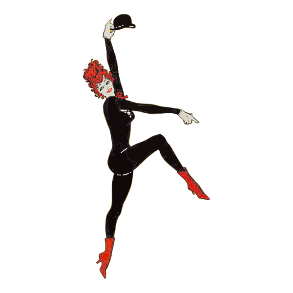 SVG Vintage Broadway dancer