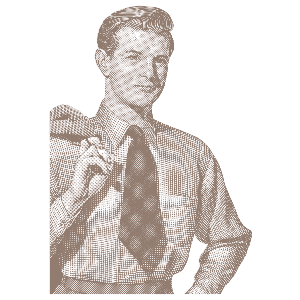 SVG Vintage business man
