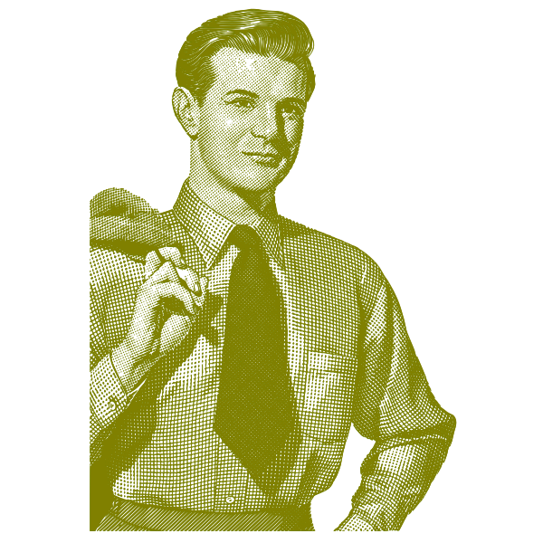 SVG Vintage business man image