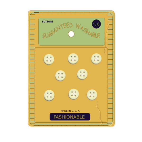 SVG Vintage button card