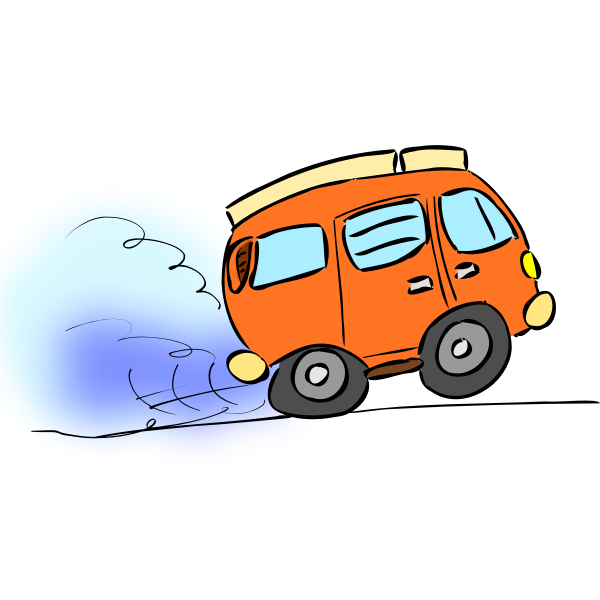 SVG Vintage camping van vector image