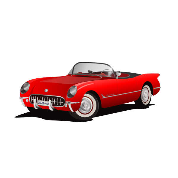 SVG Vintage car vector illustration
