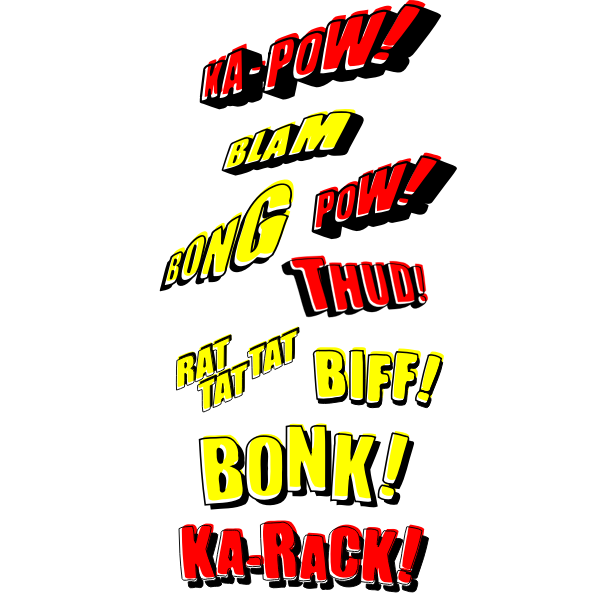 SVG Vintage comic book