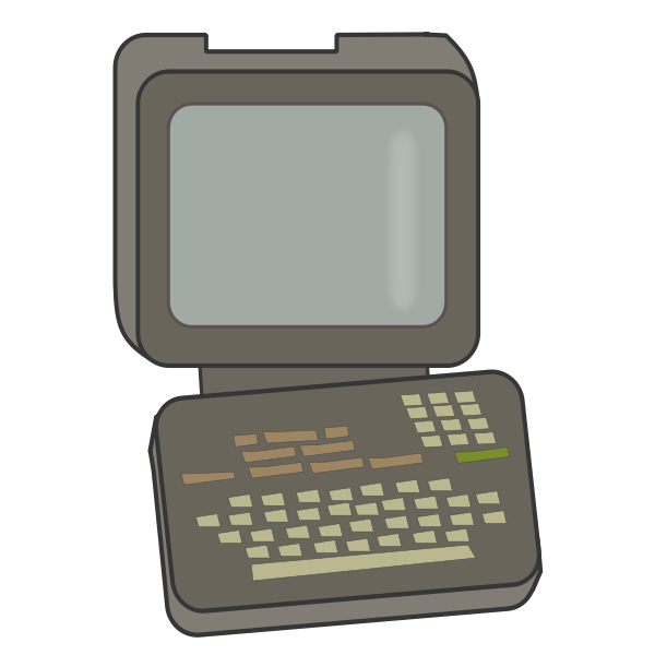 SVG Vintage computer terminal