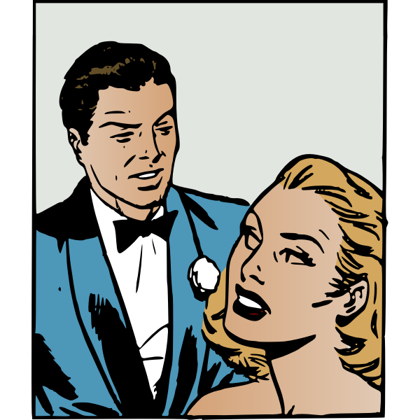 SVG Vintage couple