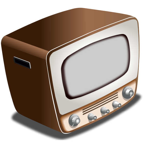 SVG Vintage CRT television