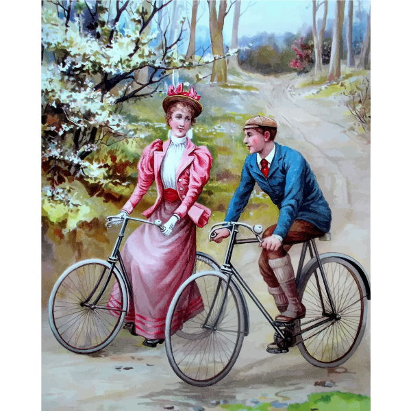 SVG Vintage cyclists
