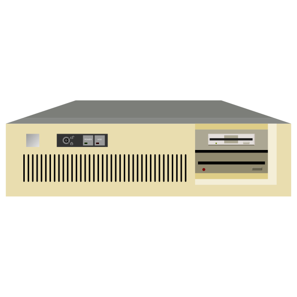 SVG Vintage desktop computer