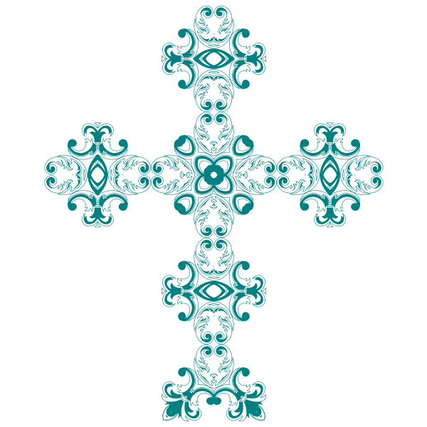 SVG Vintage floral cross