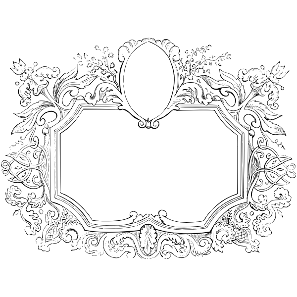 SVG Vintage frame
