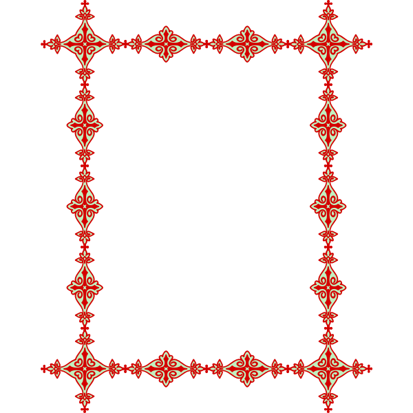 SVG Vintage Frame Flourish Decoration