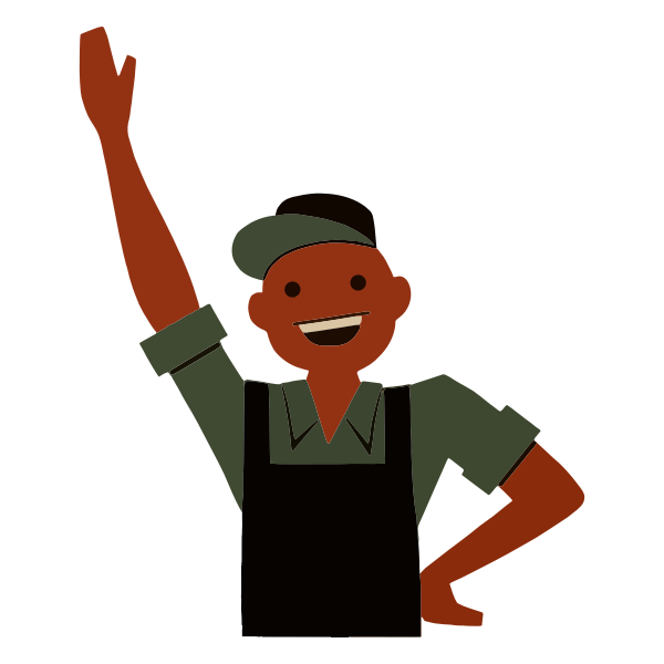 SVG Vintage friendly boy
